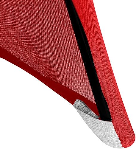 Vista 45 de Funda de silla Peomeise plegable, de elastano para banquete de boda, comedor, evento. Blanco