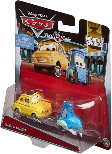 Miniatura 3 de Disney Pixar Cars Guido & Luigi Vehículo Diecast