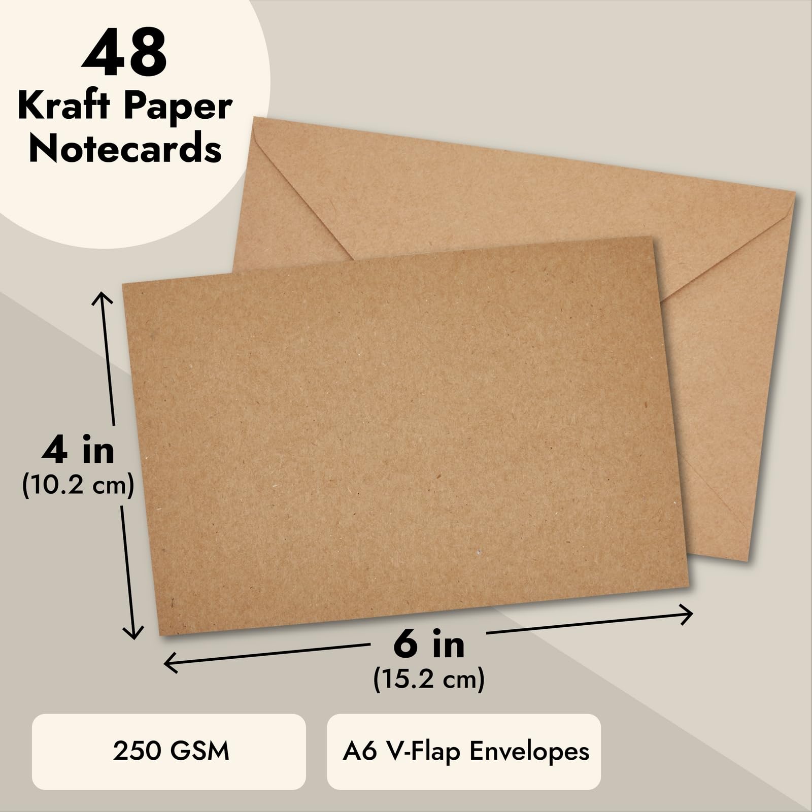 Blank Brown Kraft Paper Invitations 50 Pack Blank Cards With