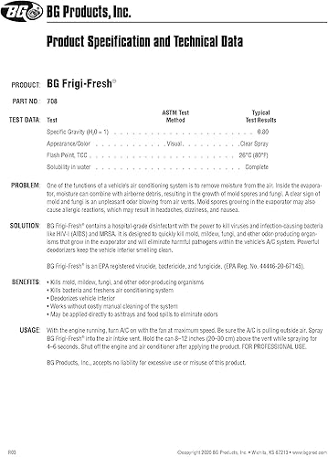 Miniatura 3 de BG Frigi-Fresh - Lata de pulverización pequeña de 1 onza PN 7083 con destornillador de bolsillo (1)