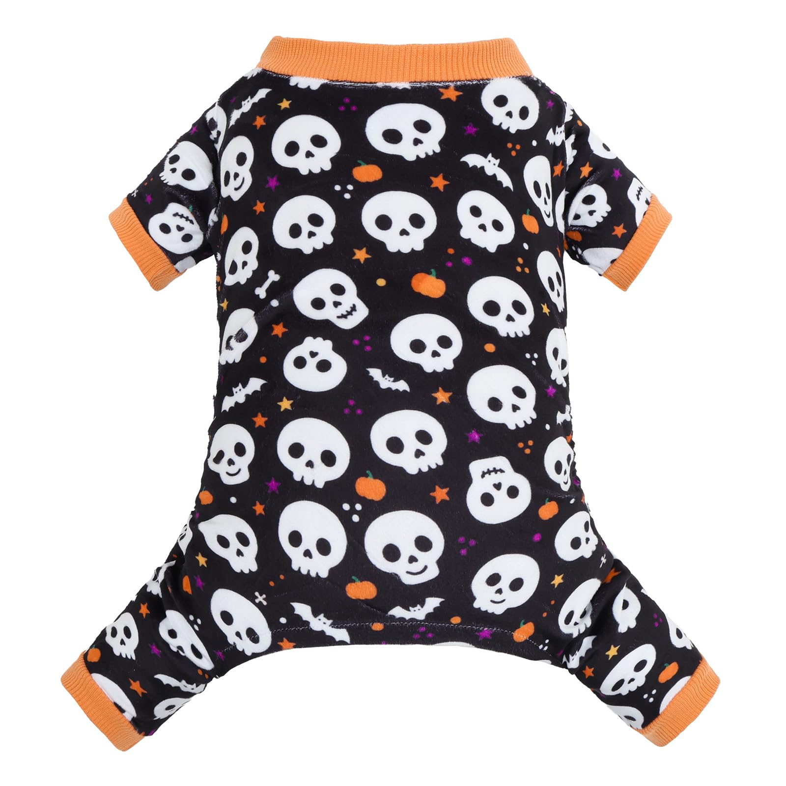 CuteBone Small Dogs Outfit Soft Puppy Onesies Pjs Halloween Dog Pajamas Pet Coat Cat Apparel Comfy Doggie Jumpsuit Bodysuit for All Seasons P349XL