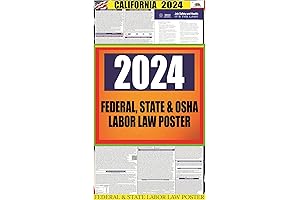 2024 California State and Federal Labor Law Poster - English - OSHA Compliant