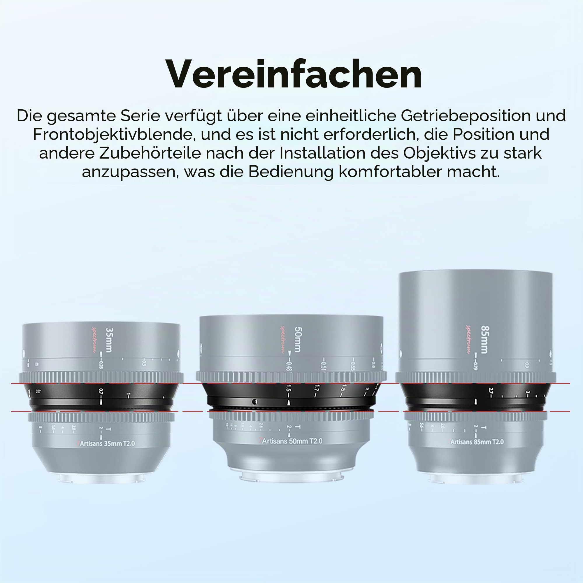 7artisans 50 mm T2.0 große Blende, Vollformat-Objektiv, L-Mount, manueller Fokus, geringe Verzerrung, spiegellose Kameras, kompatibel mit Sigma FP, Panasonic S1 S1H S5, Leica SL SL2, Schwarz