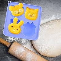 Vista 2 de Kichvoe Molde de silicona para tartas, moldes de paletas para cocina, herramienta de horneado, molde de silicona para hornear, muffins de chispas