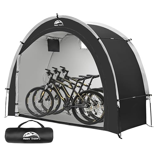 Happy Travel Outdoor Waterproof Bike Storage Tent Shed 2/3/4/6/8 Bikes