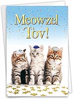 Vista 1 de NobleWorks - Divertida tarjeta de felicitación judía del 13º hito Bar Mitzvah con sobre de 5 x 7 pulgadas (1 tarjeta) Tarjeta judía del 13º hito