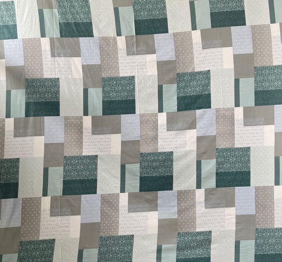 Image of Trance Home Linen 100% Cotton Printed Zippered Duvet Cover | King Size (102 x 110 Inch) | Abstract Green | for Blanket /Quilt /Comforter /Razai