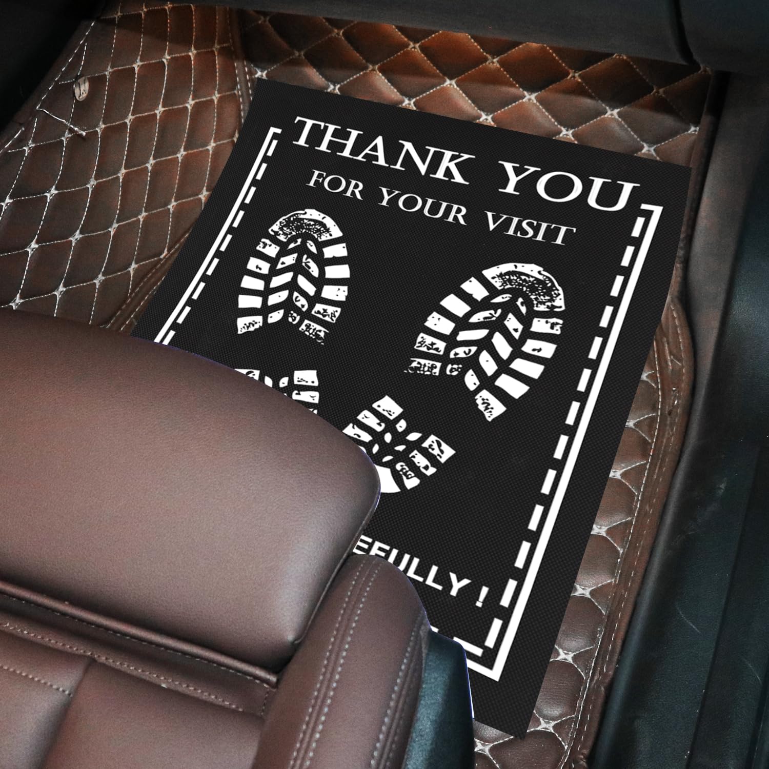 RUENXG Disposable Floor Mats for Car 30Pcs Disposable Car Floor Mat Black Car Floor Mat Protector Portable Vehicle — view 4