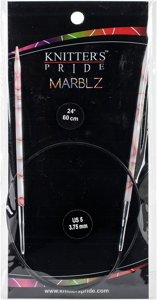 Knitter's Pride 5/3.75mm Marblz Fixed Circular Needles, 24"
