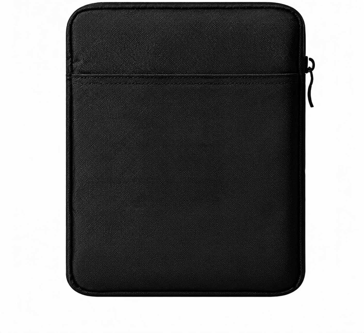 E-Reader Sleeve Case,Canvas Soft Protective Pouch Bag,Water Resistant Shockproof E-Reader Cover with Outer Pocket,Slim Portable E-Book Device Carrying Case for All 6-7 Inch E-Readers,Black