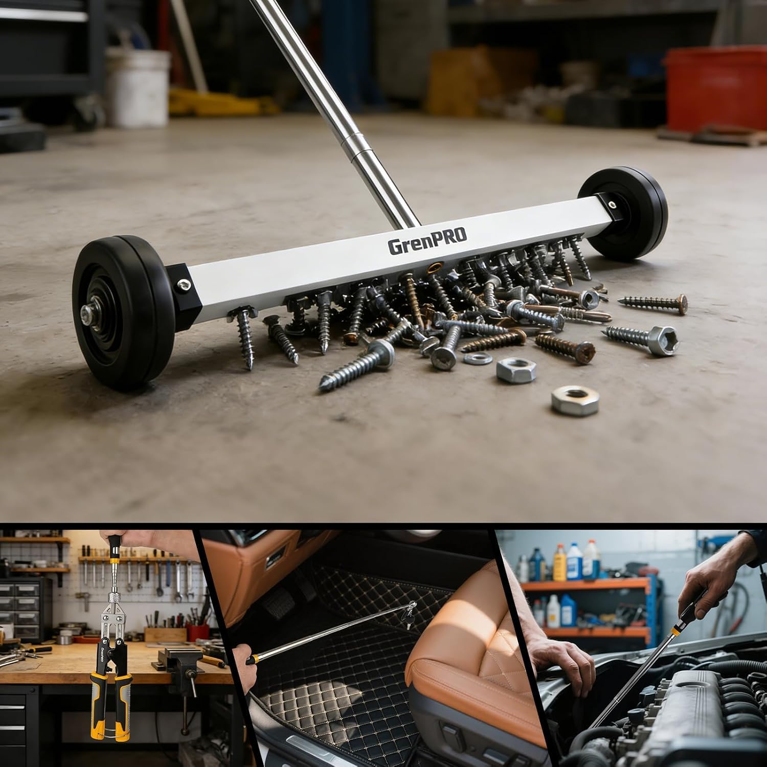 GRENPRO Magnetic Sweeper - Powerful Metal Pickup -6