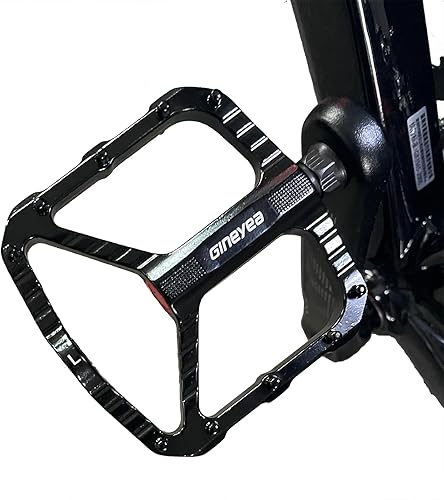 Miniatura 6 de GINEYEA Pedales de bicicleta MTB, pedales de bicicleta de carretera, aleación de aluminio, ligera, pedales de bicicleta de montaña para urbana MTB