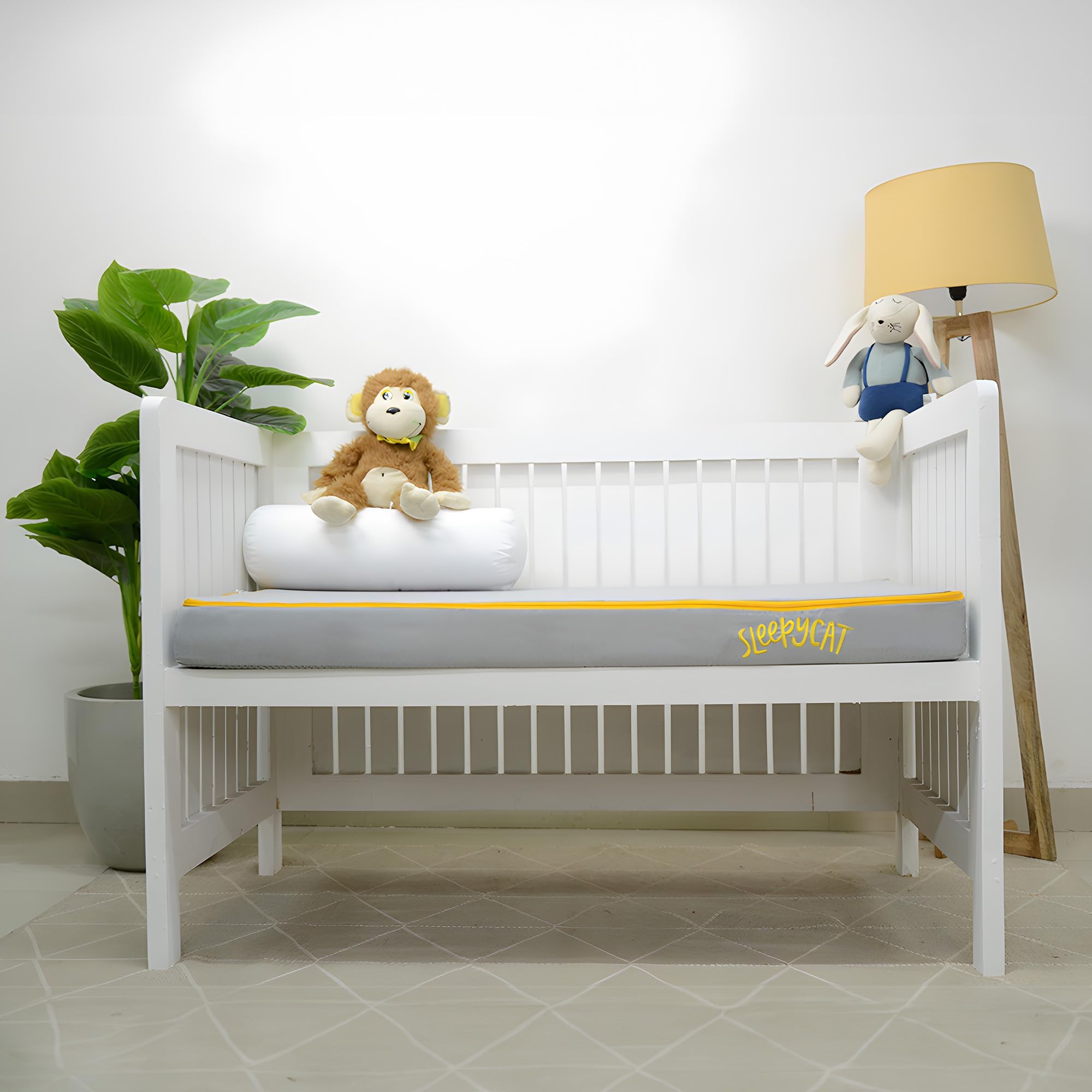 SleepyCat High Density Foam Baby Mattress, Medium Firm, Toddler Size (52x28x4 inches)-image-18