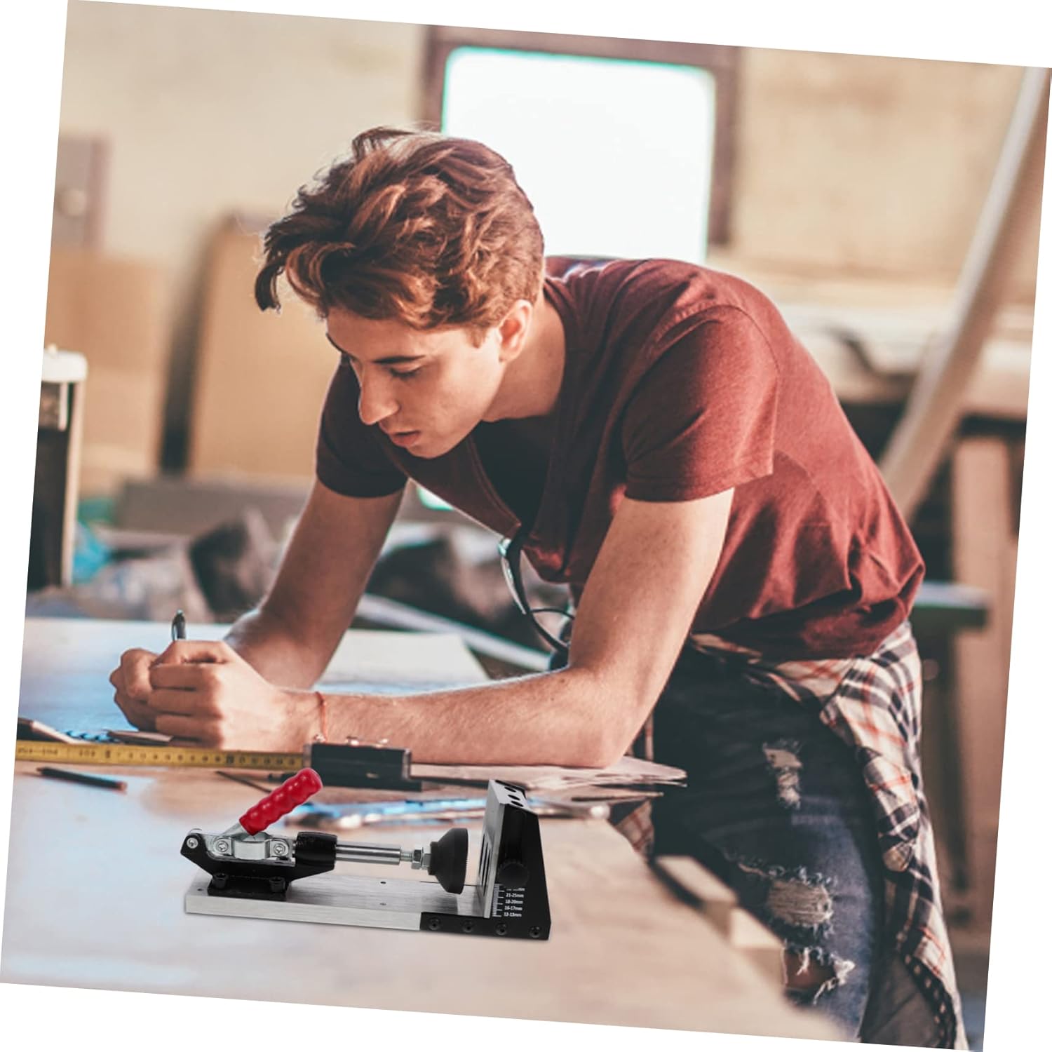 Woodworking Inclined Hole Opener Kit Adjustable Oblique Hole Locator for Accurate Drilling 1 Set Drill Positioner for Carpentry Projects