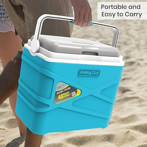 Miniatura 5 de Pinnacle Lonchera térmica térmica de 10 litros  Enfriador duro portátil para campamentopicnic  Coolbox se mantiene fresco durante 48 horas. con