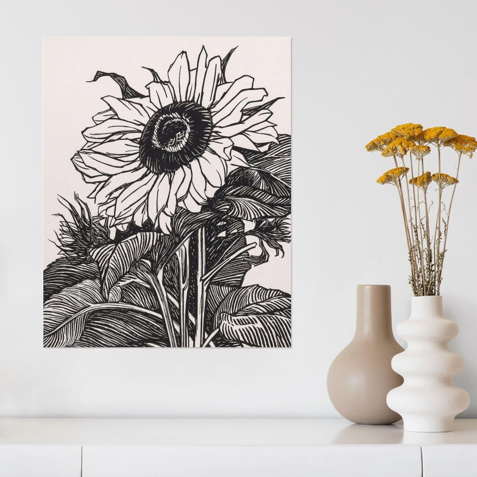 Amazon.co.jp: 絵画 ひまわりの白黒絵画インテリア 絵画 水墨画 漫画の Amazon.co.jp: 絵画 ひまわりの白黒絵画インテリア 絵画 水墨画 漫画の