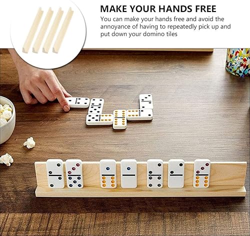 Miniatura 3 de UPKOCH 4 soportes de juego de base de minotauro, soportes de dominó para tarjetas de juguete, bandejas de base de decoración, centro de juego Los