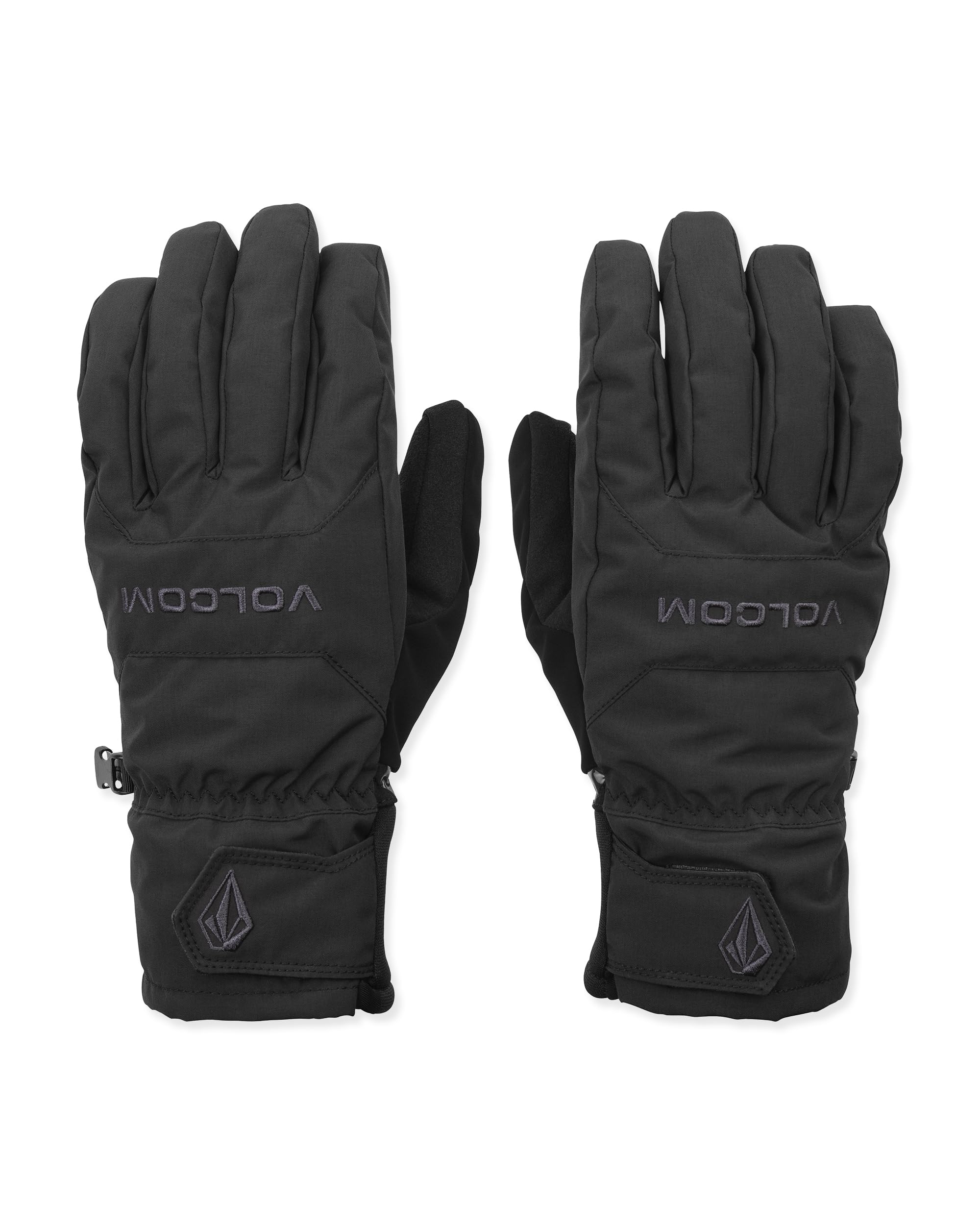 Volcom Męskie rękawice snowboardowe Nyle – wodoodporne izolowane rękawiczki silikonowy uchwyt, czarne, XL