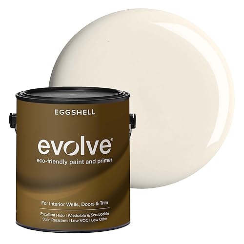 EVOLVE Interior Paint & Primer, Eggshell (Coconut Cream), 1 Gallon