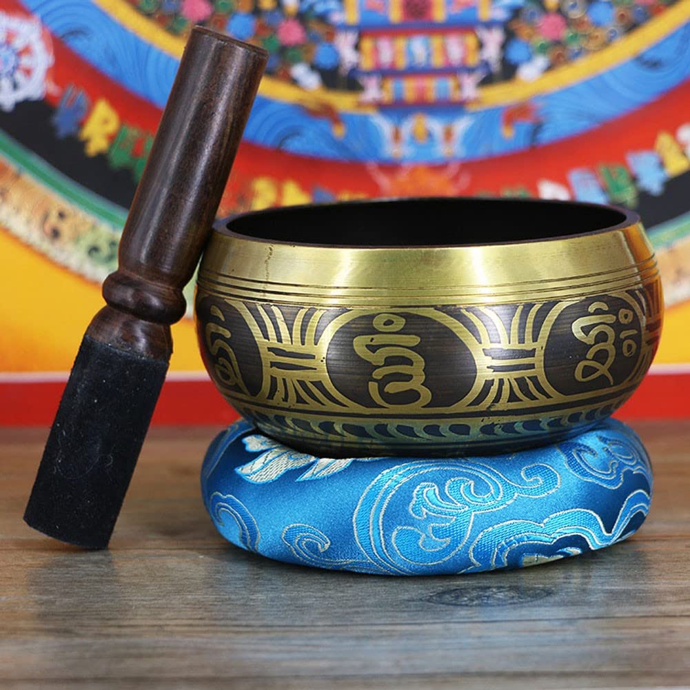 Campane tibetane, Facili da Suonare, creano Un Suono Meraviglioso per la guarigione olistica, Il Sollievo dallo Stress, la Meditazione e Il rilassamento (9,5 cm)