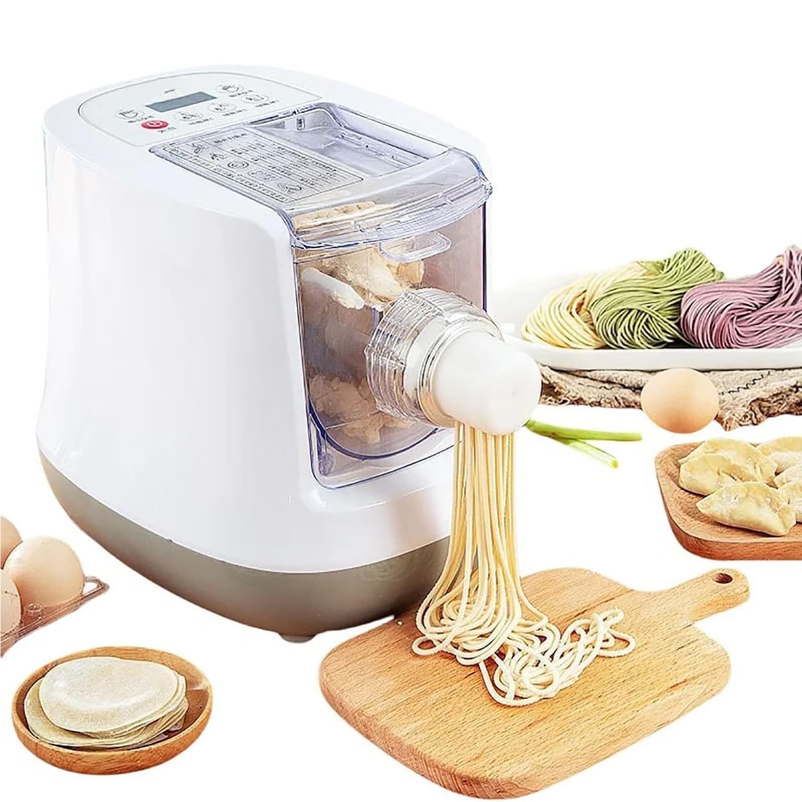 Macchina Automatica Per Pasta Elettrica, 260w Per Spaghetti E Noodles Freschi Fatti In Casa In 10 Minuti, Multifunzionale Con Estrusore Multi-forma E Sfogliatrice Per Impasto Per Pasta Ripiena E Macch