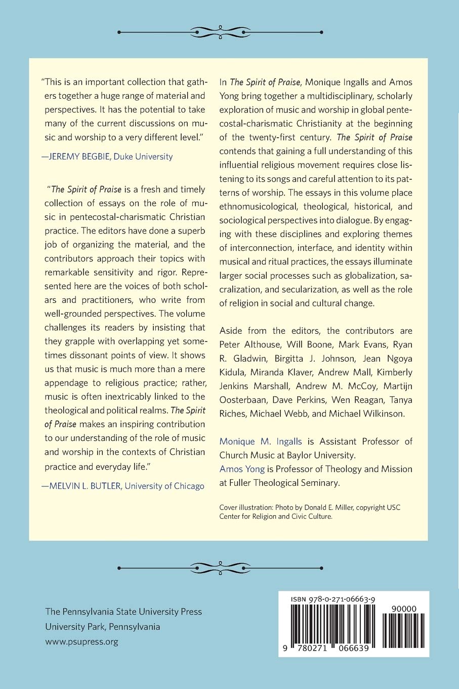 The Spirit of Praise: Music and Worship in Global Pentecostal-Charismatic Christianity