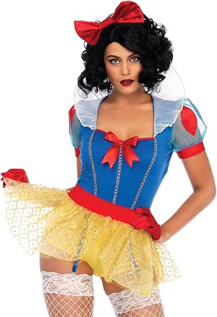 Leg Avenue Womens Sexy Miss Snow White Halloween Costume