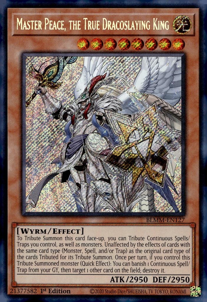 Amazon.com: Master Peace, The True Dracoslaying King - BLMM-EN127 - Secret  Rare