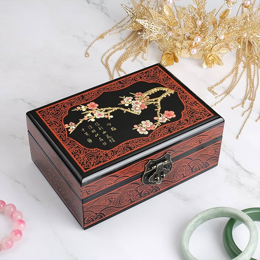 高級アンティーク風木目調ジュエリーボックス♡ 高級アンティーク風木目調ジュエリーボックス♡