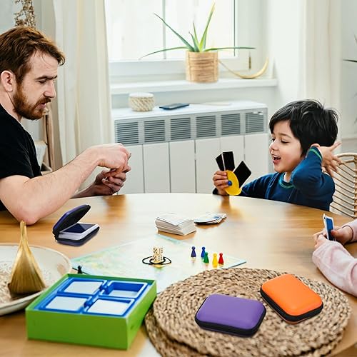 Miniatura 6 de Funda de 8 piezas compatible con MTG Travel Games Cards Games Playing Case Deck Game Case Play Box Caja de almacenamiento Soporte de transporte