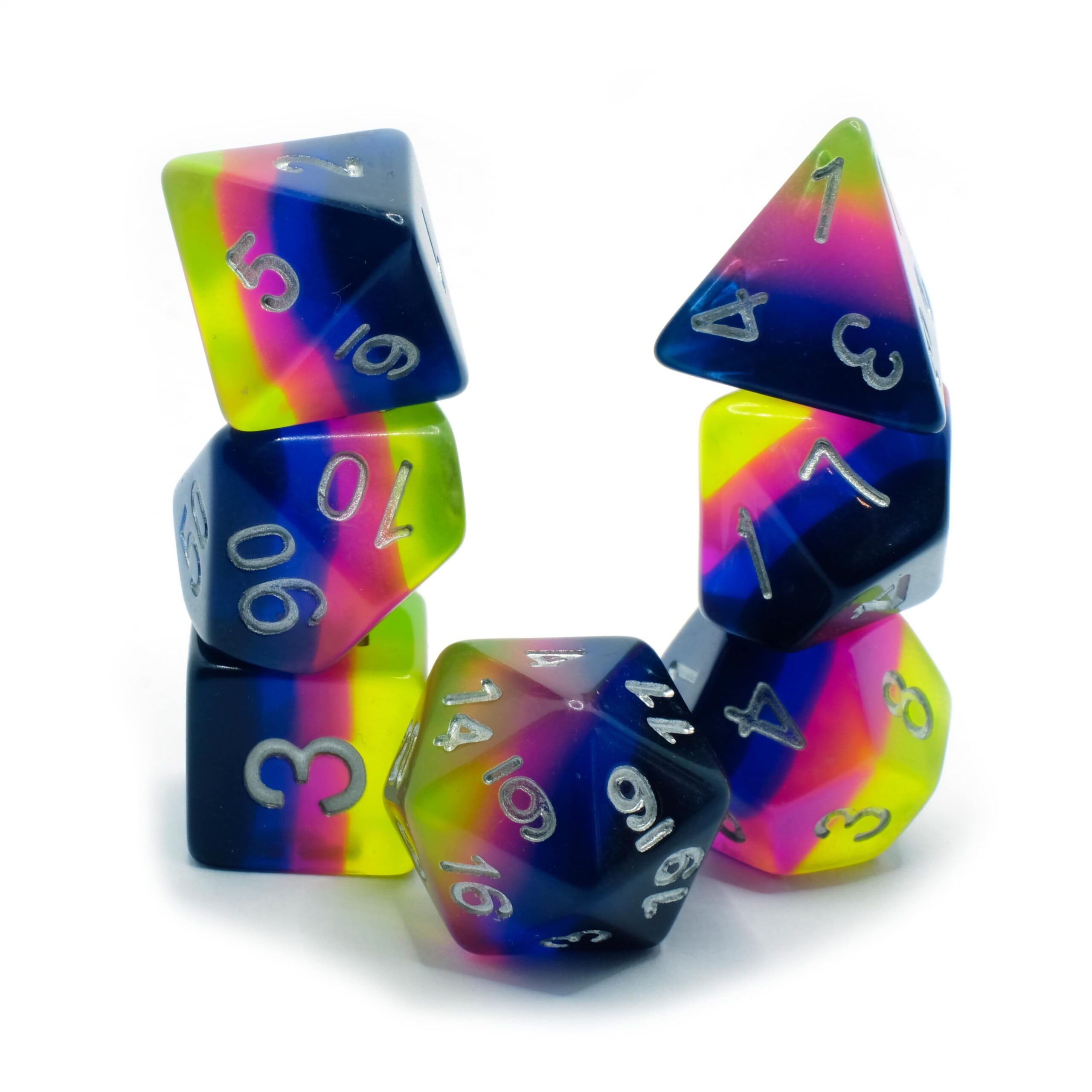 Nuclear Waste Polyset Dice | Dungeons and Dragons