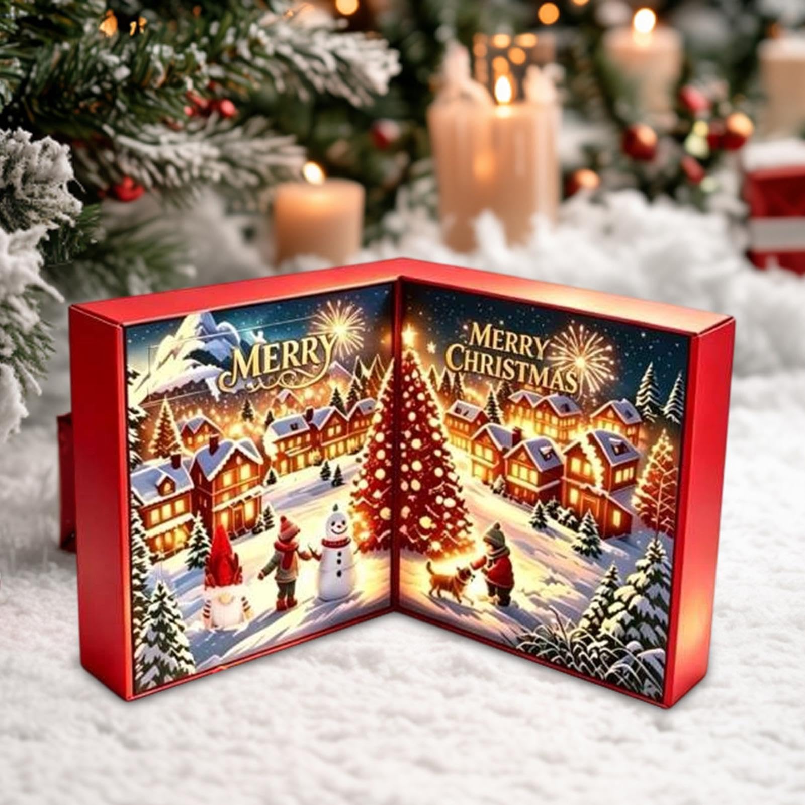Countdown-Adventskalender bis Weihnachten Niedliche weihnachtliche