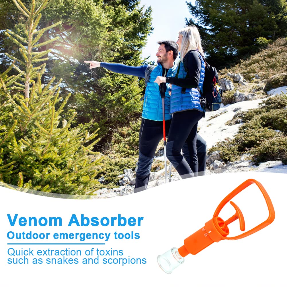 Medical Supplies - Bomba extractora de veneno de primeros auxilios, succión al aire libre y portátil con una sola mano para eliminación de serpientes, abejas, insectos, picaduras y picaduras