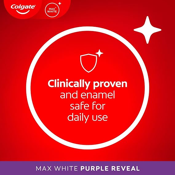 Colgate Max White Purple Reveal Teeth Whitening Toothpaste 125ml