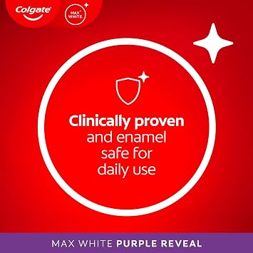 Colgate Max White Purple Reveal Teeth Whitening Toothpaste 125ml