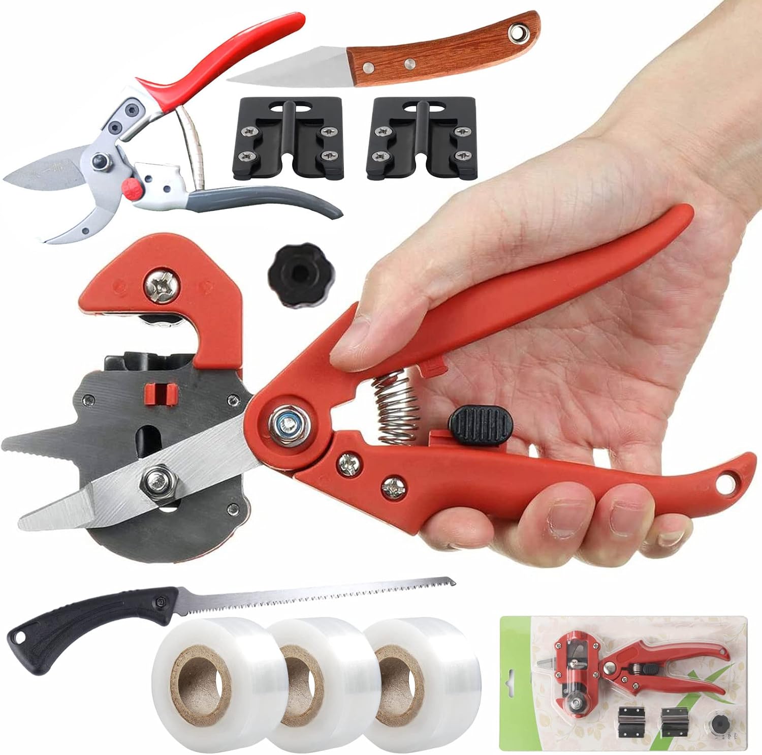 Garden Grafting Tool, Multifunctional Pruning Scissors Kit