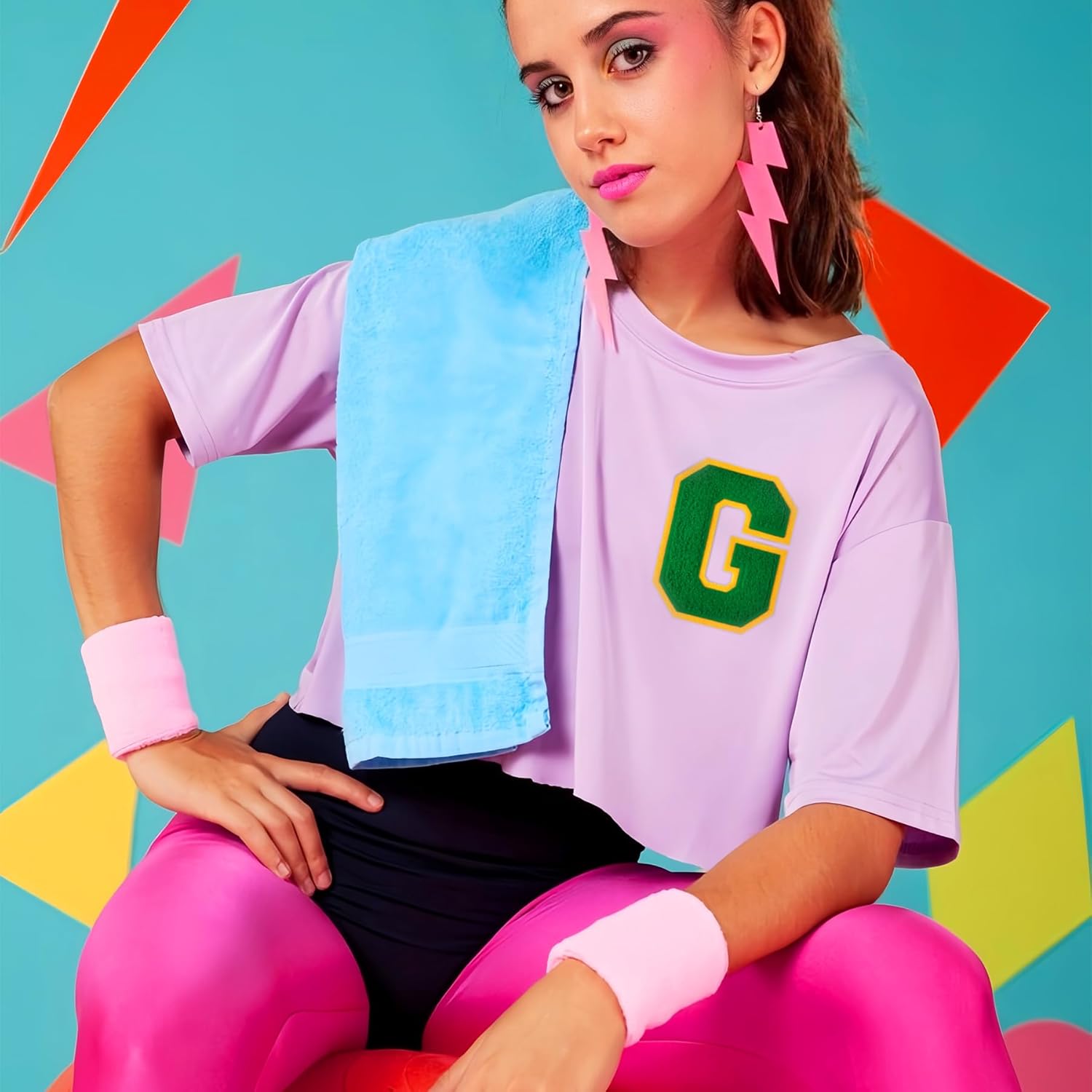 1 PC 4.5" Green Chenille Iron-On Letter Patch for Jackets, Hats, Backpacks, Jeans -Varsity Letterman Preppy Style - Image 7