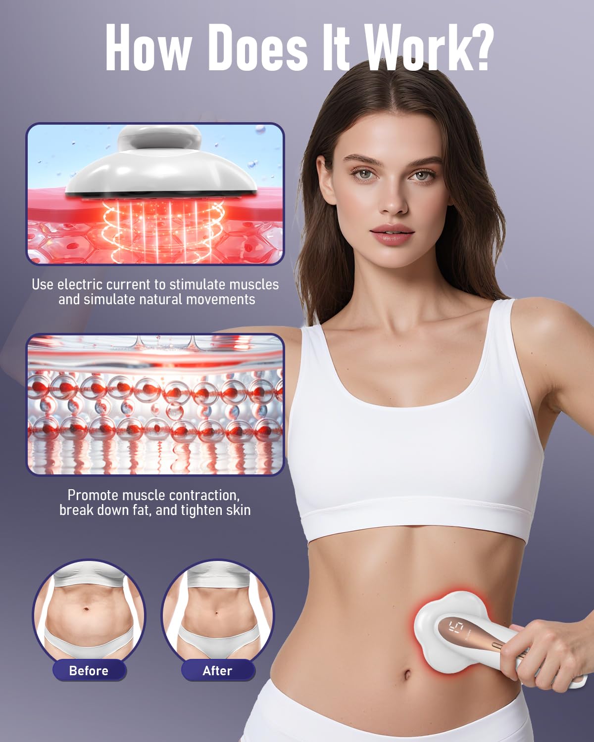 Cellulite Massager, 15 Adjustable Levels, 3 Working Modes