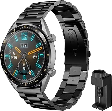 XBLJST Correa compatibile Amazfit Stratos, 22mm Correa de Repuesto de Acero  Inoxidable de para Amazfit Pace/Amazfit Stratos/2/2S/Amazfit GTR  47mm/Amazfit GTR2/GTR 2e/Galaxy Watch 46mm/Gear S3/Gear 2 : Amazon.es:  Electrónica