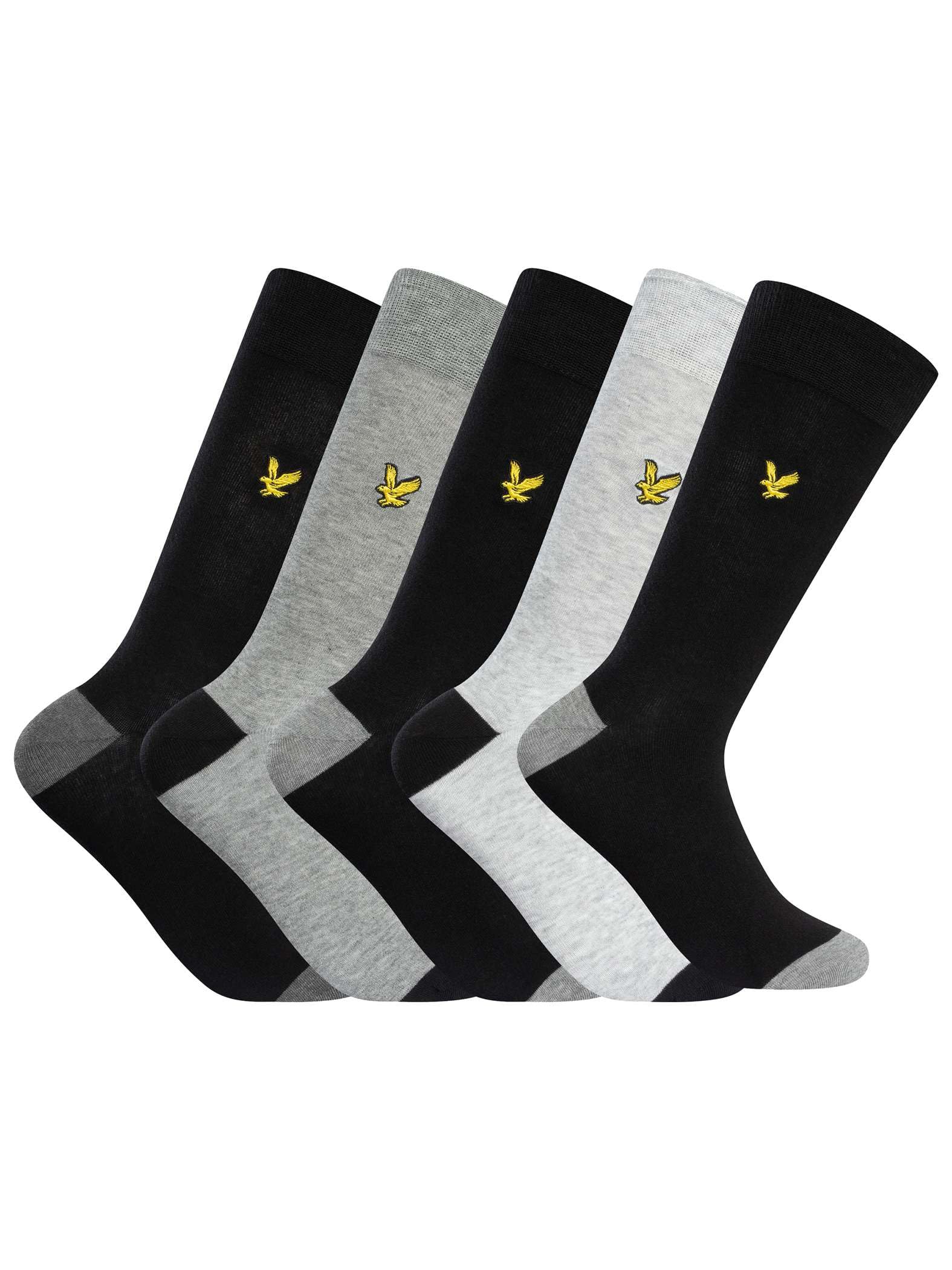 Lyle And Scott Men's Grey Crew Socks in Size 7 - 11, Sports Direct
