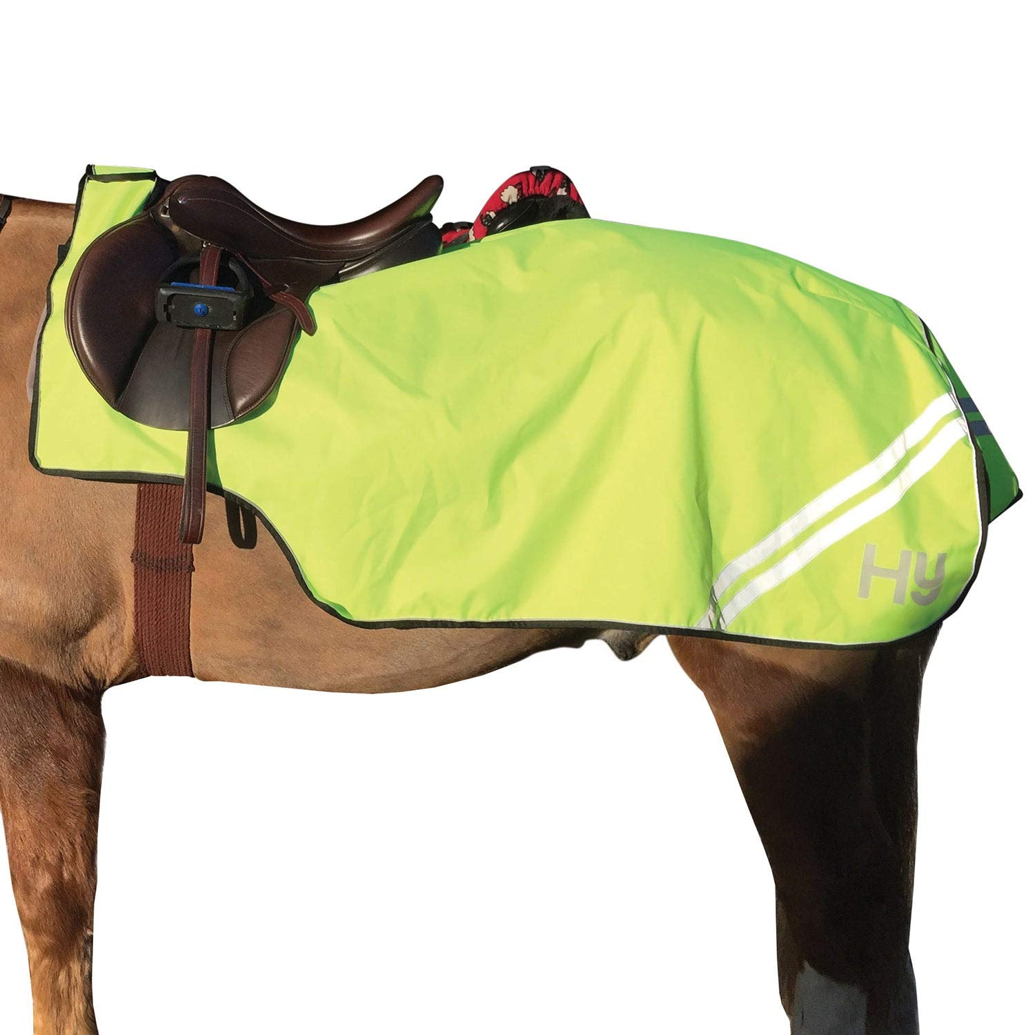 Hy Equestrian 2022 Reflector Mesh Exercise Sheet - Yellow - Rug Size - 4ft 6in