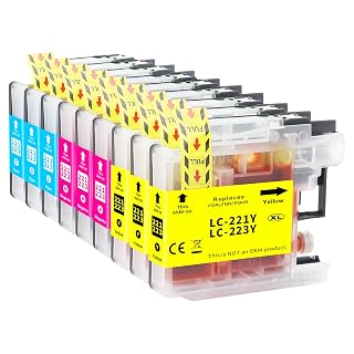 Yowell 9X LC223XL Farbe Patronen Kompatibel für Brother LC223 XL LC-223 Cyan Magenta Gelb Patronen für Brother MFC-J5320DW MFC-J4420DW DCP-J562DW MFC-J480DW MFC-J880DW DCP-J4120DW - Amazon product rated Grade A