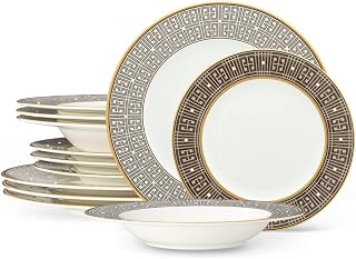 Noritake Infinity Bronze 12-Piece Dinnereware Set, Service for 4