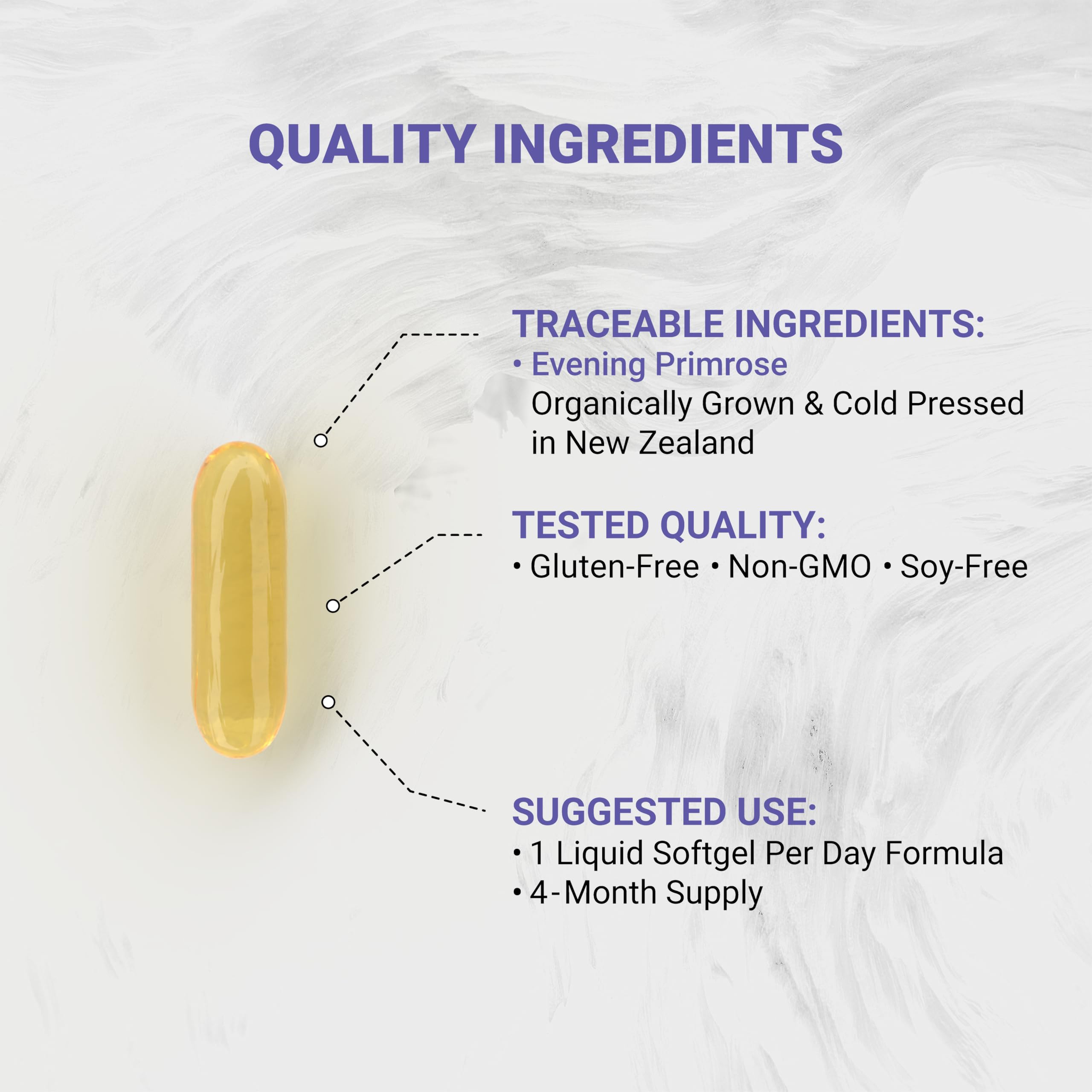 Naturalis Evening Primrose Oil 1300mg 120 Softgels | 100% from New Zealand — Amazon image 3