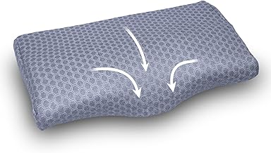AGEasy Antara Cervical Pillow for Neck, Back & Shoulder Pain, Improves Posture & Spinal Alignment | Orthopedic Cushion with 100% Memory Foam & Skin Friendly Cover (Dark Grey) (Lavender Grey)