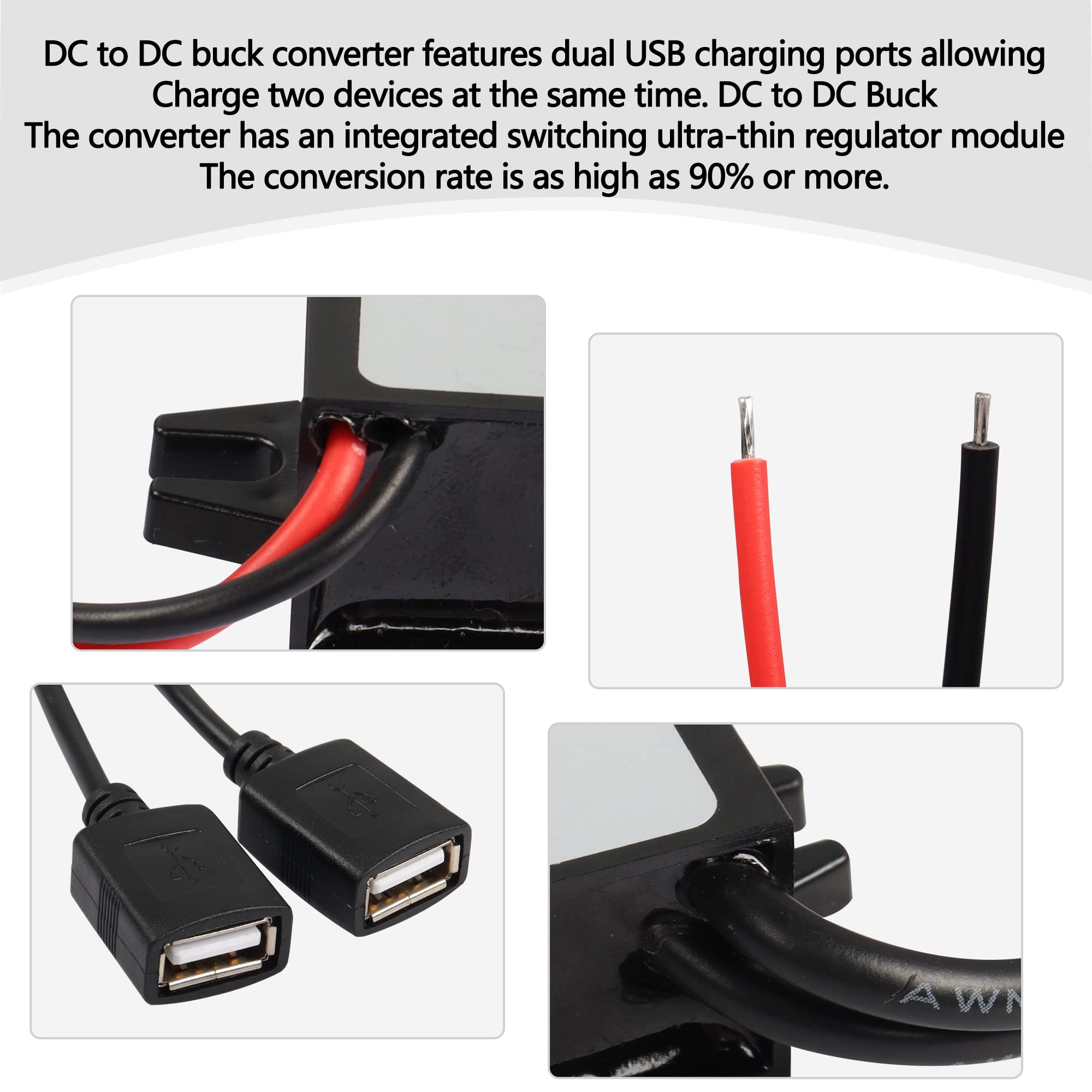 Modulo Convertitore Buck da 12V a 5V 3A 15W Impermeabile Regolatore di Tensione Ridotta Interfaccia a Filo acquista in modo economico - spedizione gratuita, recensioni reali con foto