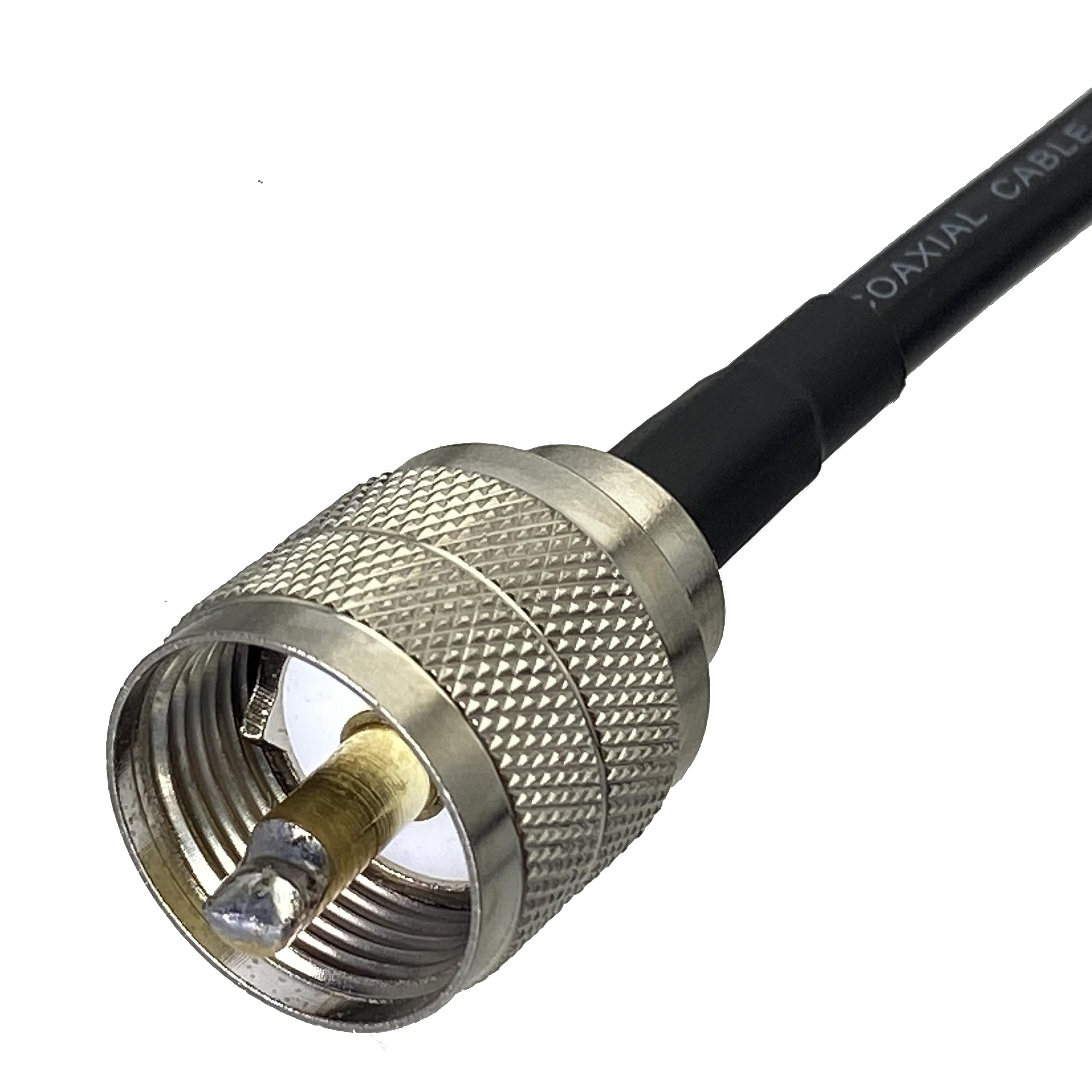 VAMIUR RG58 UHF PL259 Spina Maschio A N Spina Maschio Connettore Ad Angolo Retto RF Ponticello Coassiale Cavo A Treccia Terminali 6 Pollici ~ 50 M (Size : 35M - Foto 4