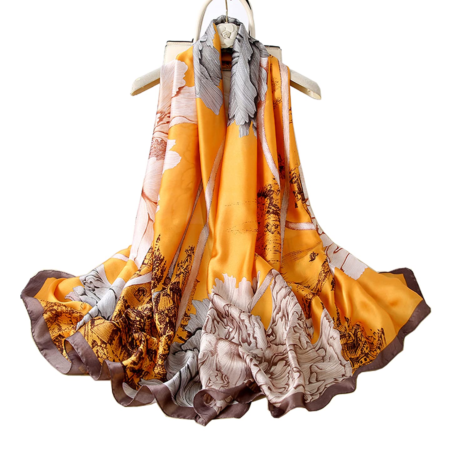 YMXHHB Fashion Scarves Scarf Silk Feeling Scarves Long Lightweight Sunscreen Shawls for Women