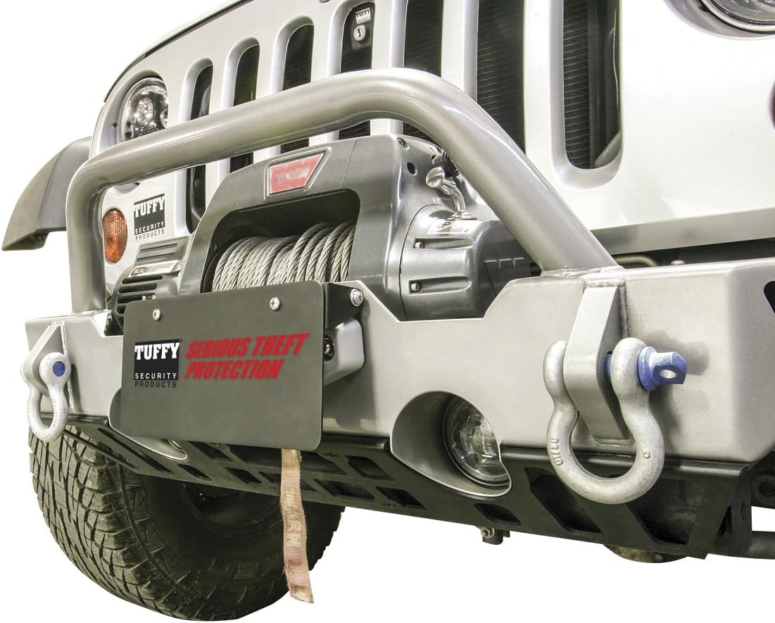 Tuffy Security Products - Universal | Flip-Up License Plate Holder | Hawse Fairlead