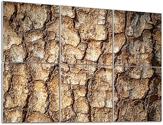 Art Acoustic Panels Self Adhesive Tree bark texture Nature wood 6 Packs Decorative Soundproof Wall Panels Large Sound Absorbing Panels for Home Office 48"x72"